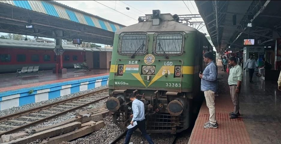 Speed test of electric locomotive on Belgaum-Suldhal route