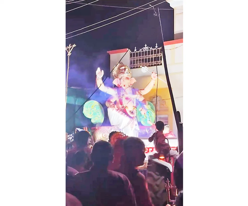 Dolby-free immersion procession in Uchgaon