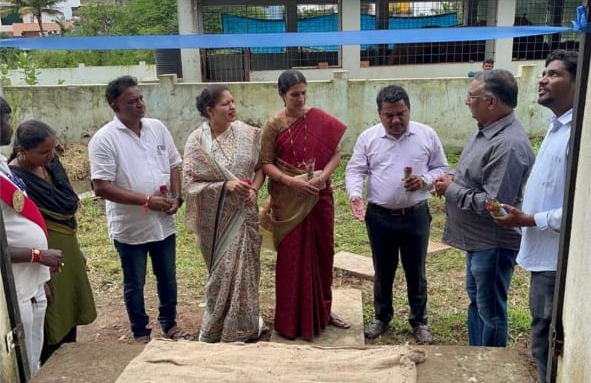 Waste sorting centers at five locations