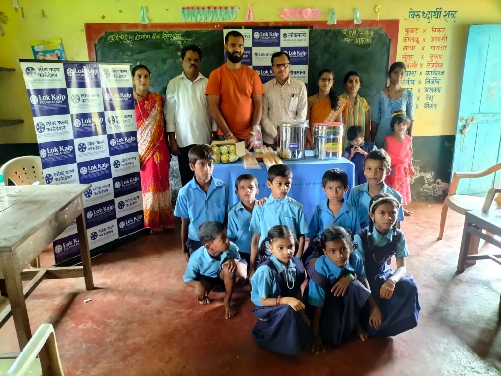 Literature gift to Huland Primary School by Lokkalp