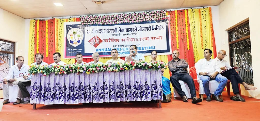 Khadajangi at the annual meeting of the Sattari Farmers' Association