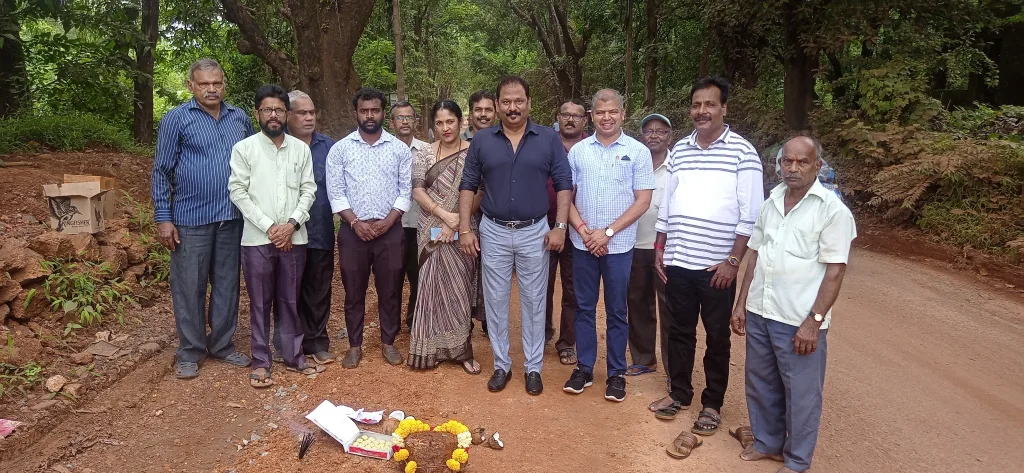 Chandel-Bailpar road hotmix work started