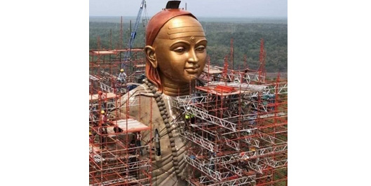 The statue of Adi Shankaracharya will be unveiled