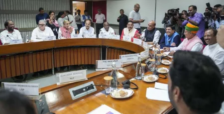 The issue of 'women's reservation' was raised in the all-party meeting
