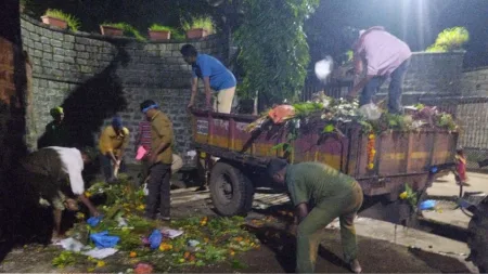 eco-friendly ganeshmurti visarjan kolhapur Municipal system worked for 23 hours