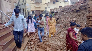 Accident near Shree Banke Bihari Mandir