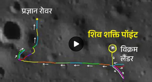 प्रज्ञान रोव्हरचे ‘नाबाद शतक’ Pragyan Rover's 'Unbeaten Century'