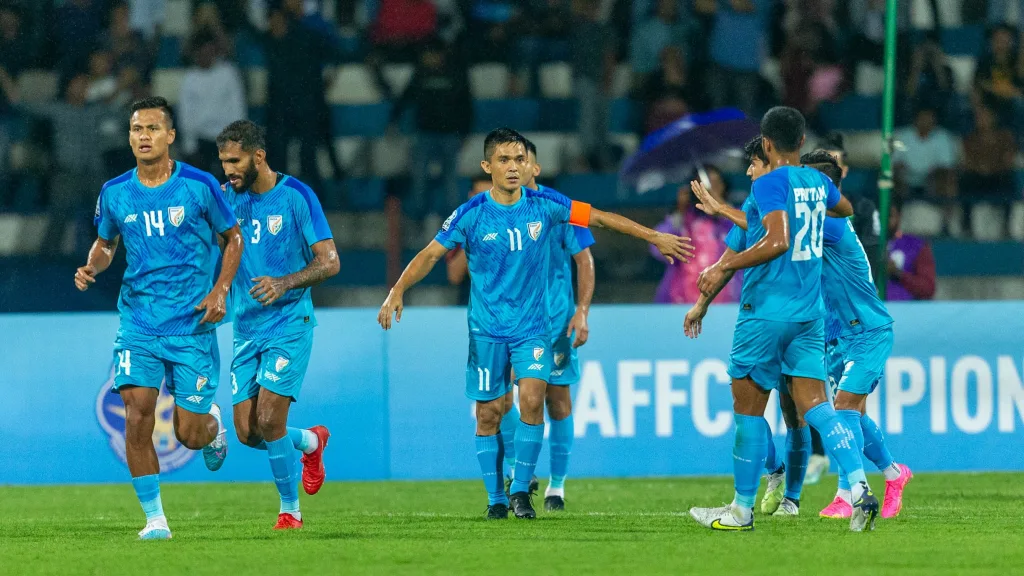 India won on Chhetri's only goal