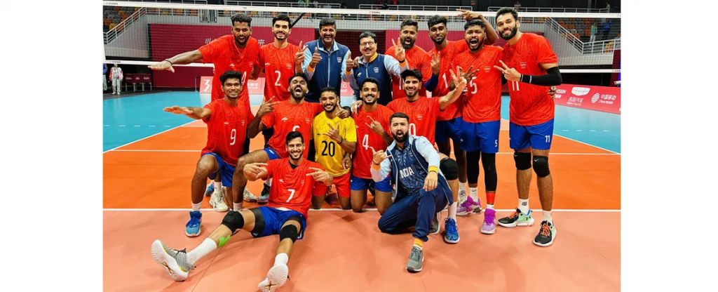 व्हॉलिबॉल, रोईंगमध्ये भारताचा विजयी प्रारंभ India's winning start in volleyball, rowing