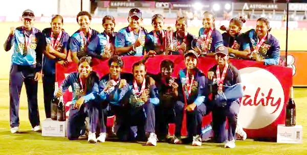 Lankan women's cricket team's first series win over England