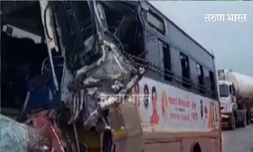 रायगडमध्ये एसटीची ट्रकला धडक; १ ठार, 19 जखमी, ८ गंभीर Mumbai Goa highway Repoli village
