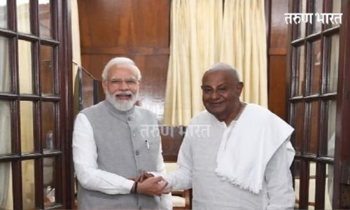 Karnataka : लोकसभेसाठी भाजप- जेडी(एस) युतीवर शिक्कामोर्तब; देवेगौडांच्या पक्षाला 4 जागा देण्यावर एकमत karnataka BJP JDS