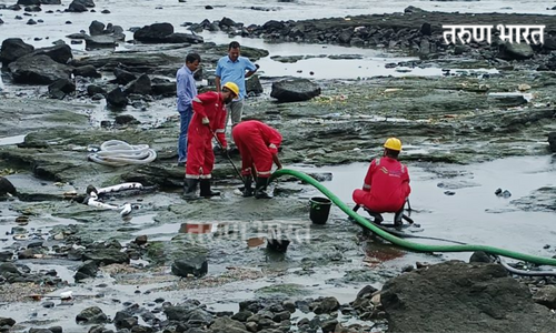 Ratnagiri : ओएनजीसीमधून तेलाची गळती नागरिकांचे जीवनमान धोक्यात; वारंवार तेल गळतीच्या घटना घडत असल्याने ग्रामस्थांमध्ये संताप Oil spill from ONGC threatens