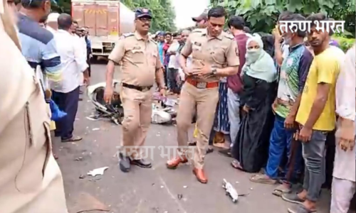 Ratnagiri : परटवणे फिनोलेक्स वसाहतजवळ भीषण अपघात साखरतर येथील तरुण ठार Ratnagiri youth Sakhartar horrific accident