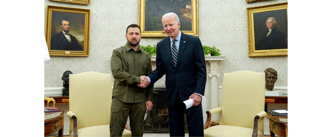 युक्रेनला पुन्हा मिळाली अमेरिकेची साथ Ukraine again received the support of the United States 