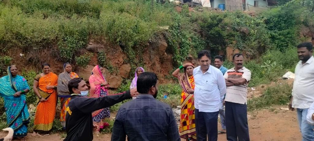 Inspection of Muttyanhatti area by MLA Asif Seth