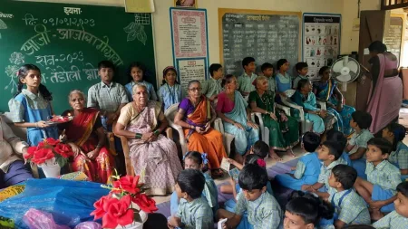 तेंडोली – भोमवाडी शाळेत आजी- आजोबा मेळावा !
