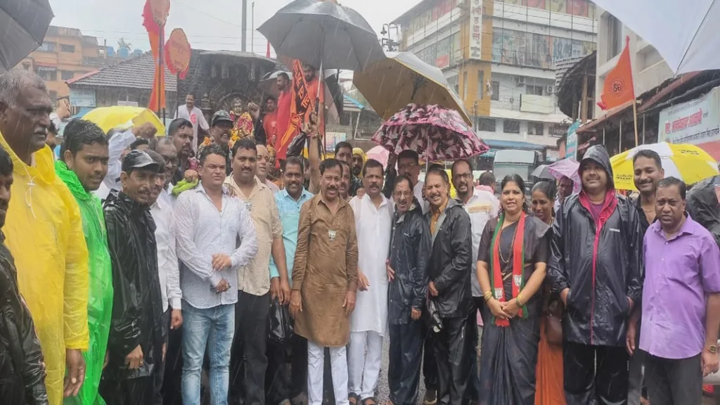 दोडामार्ग येथून निघालेल्या शिवशौर्य यात्रेचे भाजपकडून सावंतवाडीत स्वागत