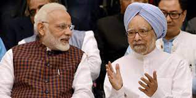 Prime Minister Modi's support from Manmohan Singh