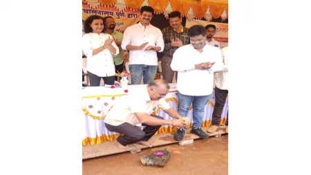 कोल्हापूर विभागीय शालेय व्हॉलीबॉल स्पर्धेचे पाट हायस्कुल येथे उदघाटन