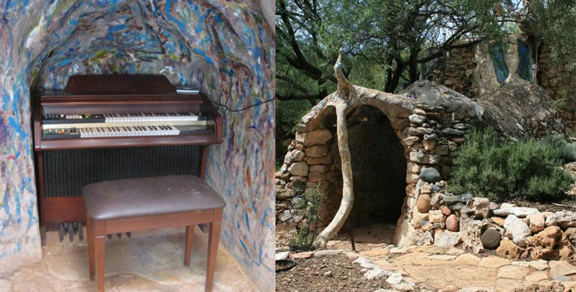 Building a house from waste materials