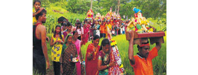 The arrival of Shri in excitement in Konkan