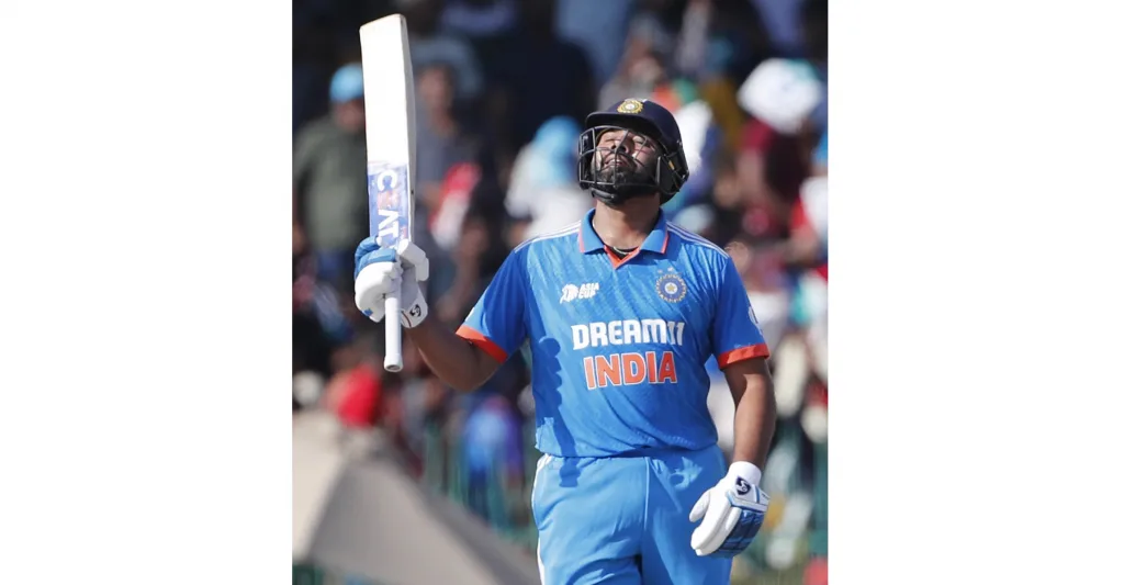 Half centuries by Rohit Sharma, Gill