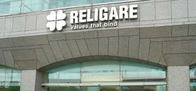 Shares of Religare falling