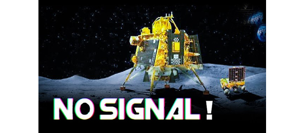 As there is no signal, Vikram and Pragyan are asleep