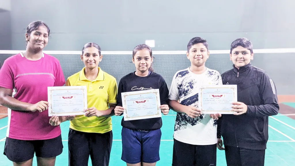 Achievements of BDBA players for State Badminton Tournament