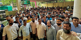 Demonstrations at various police stations in the state