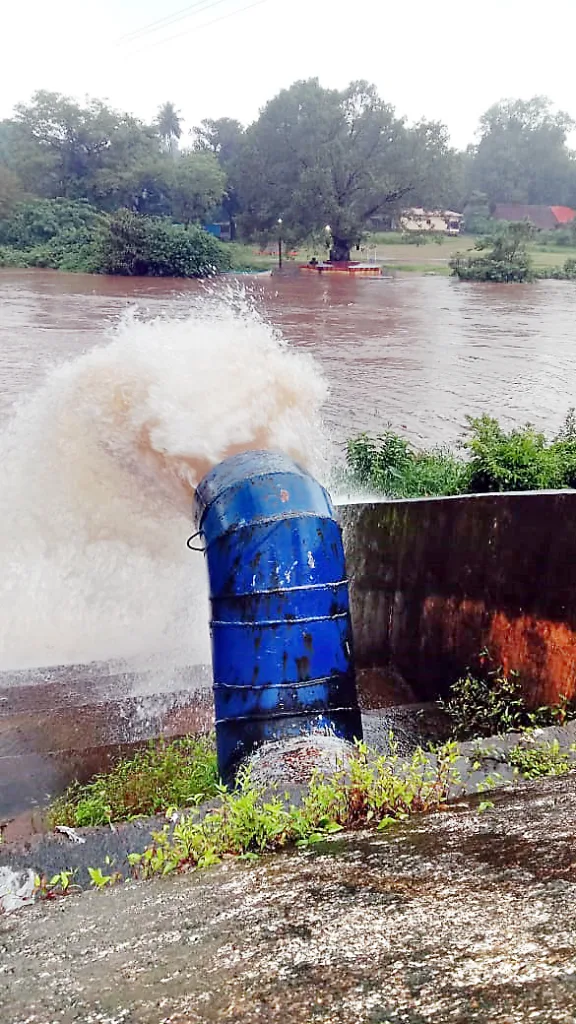 Rain lashed Dicholi taluka