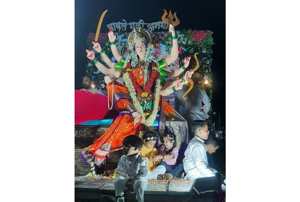 Durgamata Goddess arrival ceremony in Angol in excitement