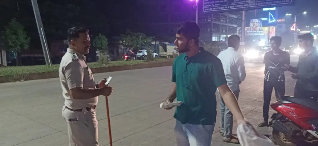 A check operation in the city in the wake of the robbery