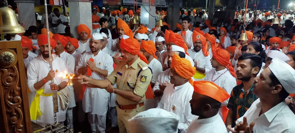 Huge response to Durgamata Daud on the second day as well