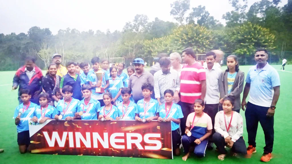 Belgaum division won the state level hockey tournament