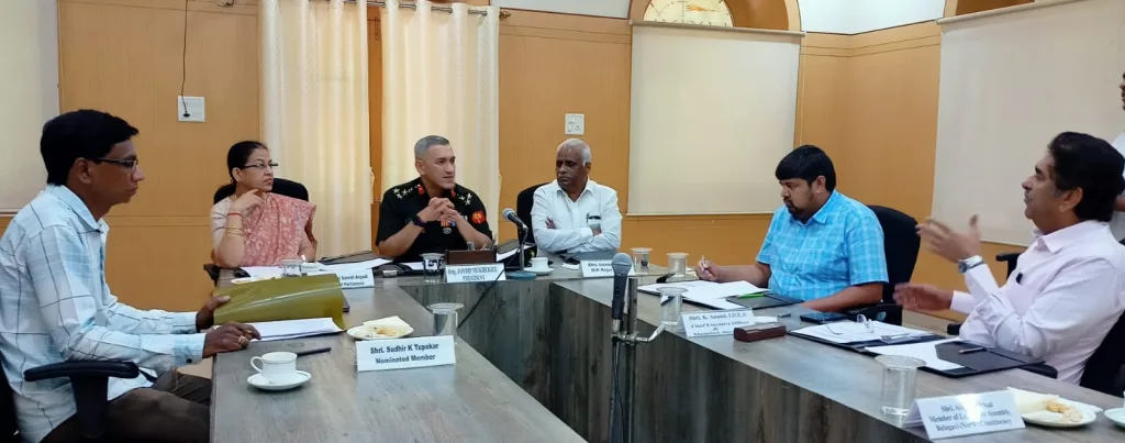 Discussion of problems in cantonment meeting