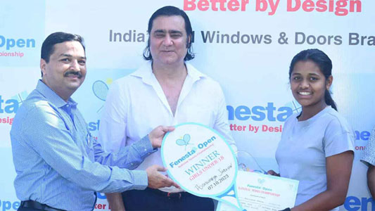 ऐश्वर्या जाधवला टेनिसचे जेतेपद Aishwarya Jadhav won the tennis title