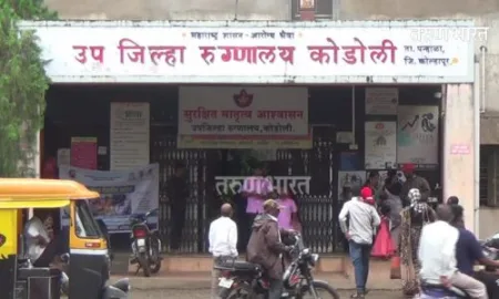 कोडोली उपजिल्हा रुग्णालयातील वैद्यकीय अधिकाऱ्यांच्या मनमानी विरोधात शिवसैनिकांची निदर्शने Kodoli Upazila Hospital