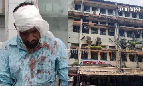 दाढ दाखवायला आले अन् डोकच फुटलं…सीपीआरमधील प्रकार cpr man Injured