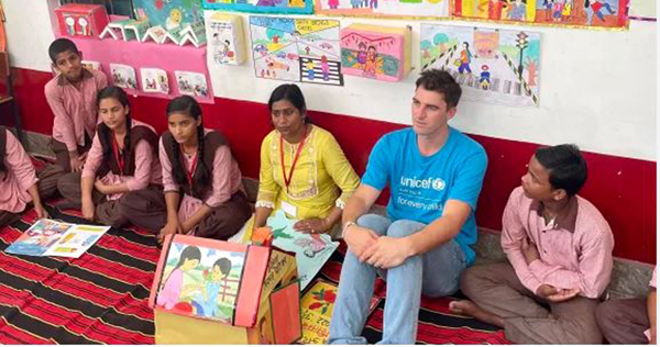 Cummins' visit to Lucknow School