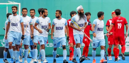 भारतीय पुरुष हॉकी संघ अंतिम फेरीत Indian men's hockey team in the final