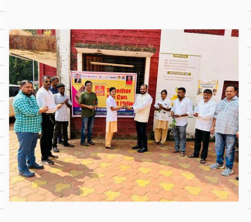 रोटरी क्लब वेंगुर्ला कडून आरोग्य कर्मचाऱ्यांचा सत्कार