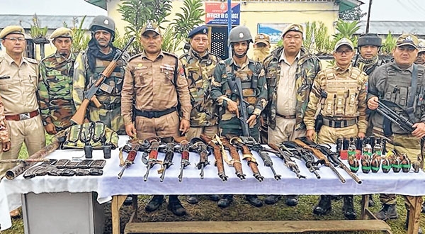 Sophisticated rifles, Chinese hand grenades seized in Manipur