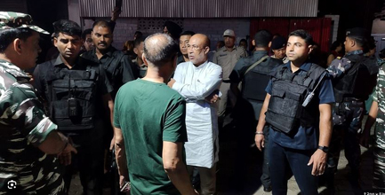 Explosion outside minister's house in Manipur