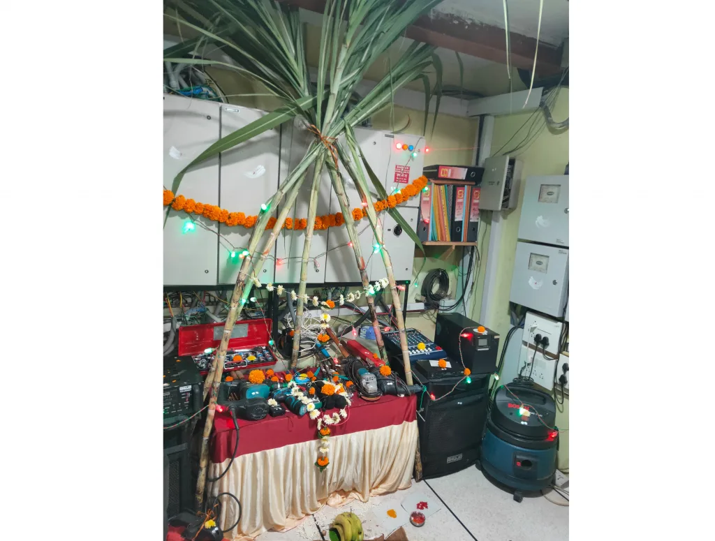 Khandenavami is celebrated with devotion in the city area