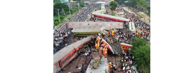 Cremation of 28 bodies in Odisha train accident