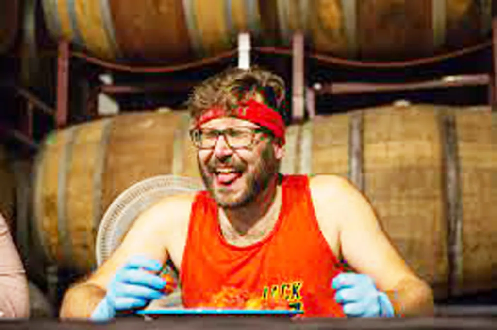 Eat 50 hot peppers in 6 minutes