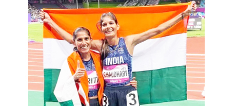 Parul Chaudhary, Annecy, Silver for Mixed Relay Team,