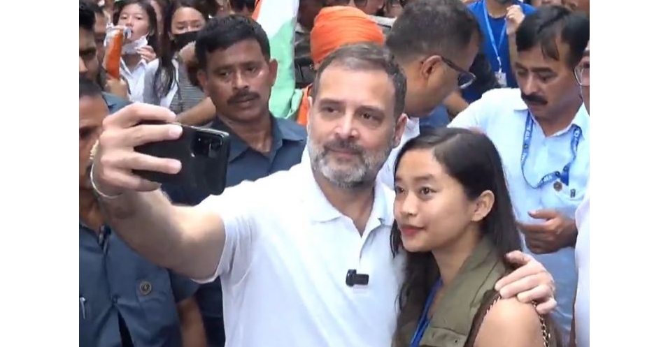 Rahul Gandhi's walk in Mizoram